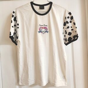 Dumbgood x Sanrio Scottie Dottie Embroidered Dalmatian shirt M